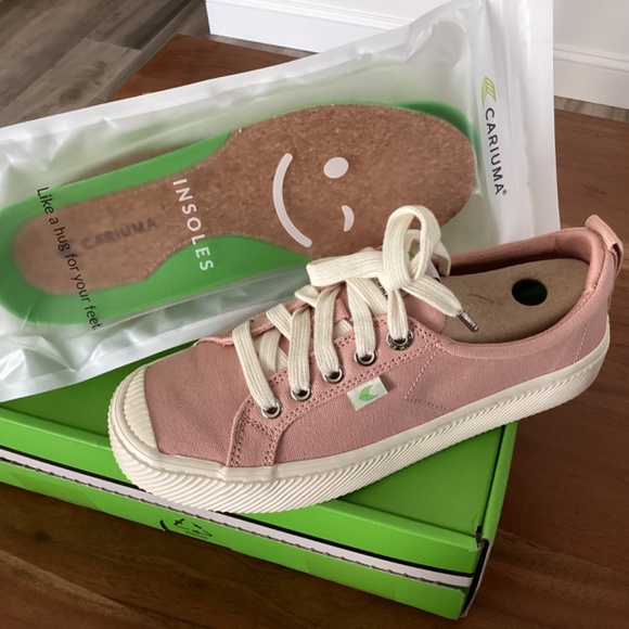 CARIUMA Rose canvas sneakers size 6 beautiful, perfect for summer X insoles - Picture 4 of 5